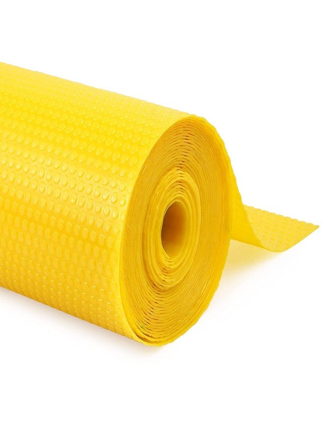 إيلاستبرو حصيرة إيلاست برو الصلبة المصنوعة من مادة EVA، حصيرة/غطاء مانع للانزلاق للثلاجة والمطبخ وحصيرة الأدراج وبطانة الرفوف (أصفر، 45 سم × 1.5 متر) - Image 1